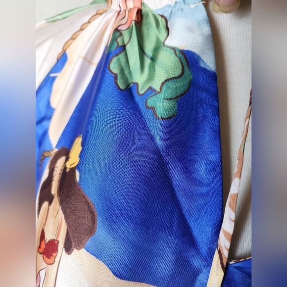 Antonio Melani Raffaella Key Hole Tie Neck Long Sleeve Belted Mini Dress Size XS - Picture 13 of 13